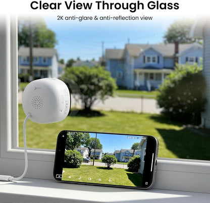 2K No-Drill Window Camera — Single Unit